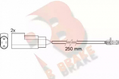 R BRAKE 610412rb -  